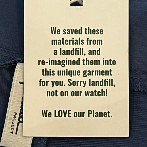 THE PHLUID PROJECT GENDER INCLUSIVE CROSSOVER ANKLE PANT BLUE NWT SIZE SMALL - Picture 11 of 13